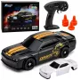 Carro desportivo RC drift LEAN TOYS 1:43 4WD carroçaria intercambiável Preto
