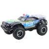 LEAN TOYS Carro de polícia RC todo-o-terreno 1:8 preto