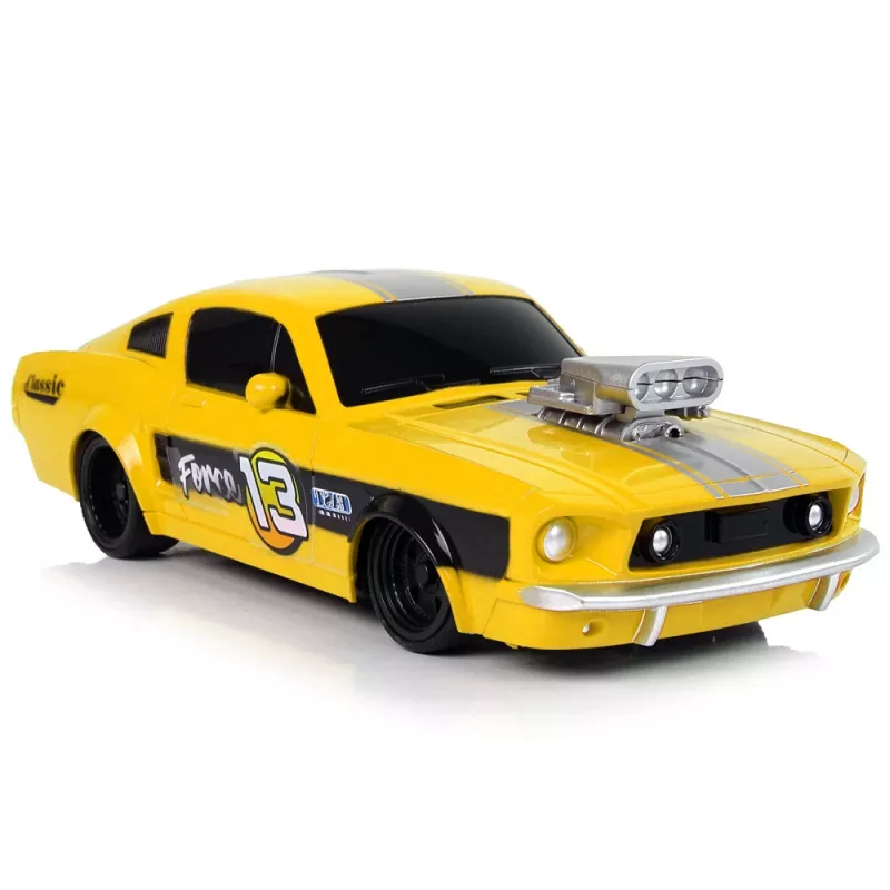 LEAN TOYS Carro desportivo telecomandado Classic 1:20 amarelo piloto
