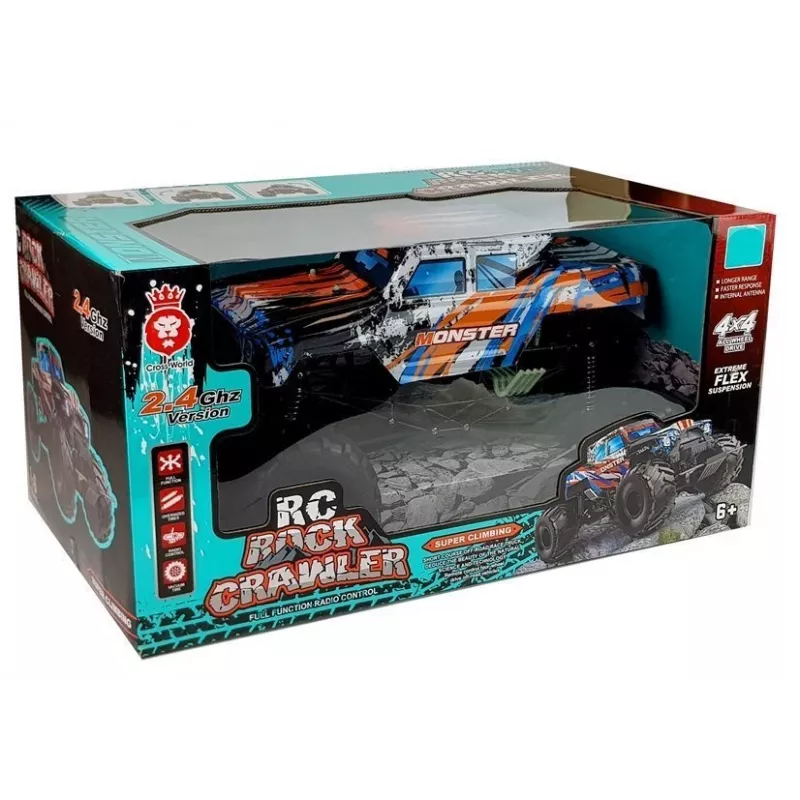 Radiocomandado LEAN TOYS 2.4G 4x4 laranja 57cm