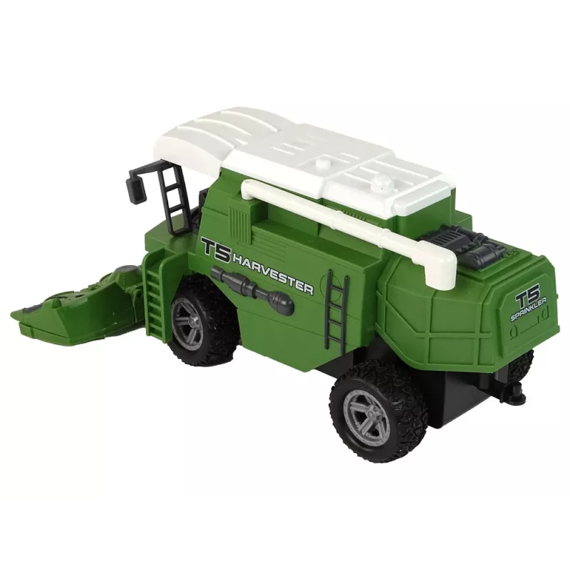 LEAN TOYS Ceifeira-debulhadora com Telecomando R/C Luzes Verde