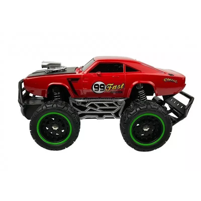 LEAN TOYS Carro telecomandado todo-o-terreno R/C vermelho High Wheels