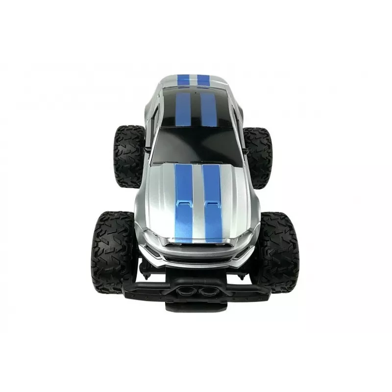 LEAN TOYS Carro telecomandado todo-o-terreno R/C prateado High Wheels