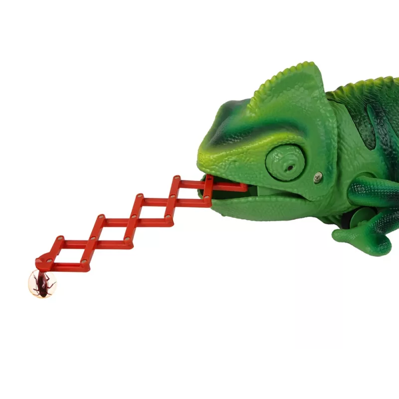 LEAN TOYS Camaleão Telecomandado Luz Verde 28 cm