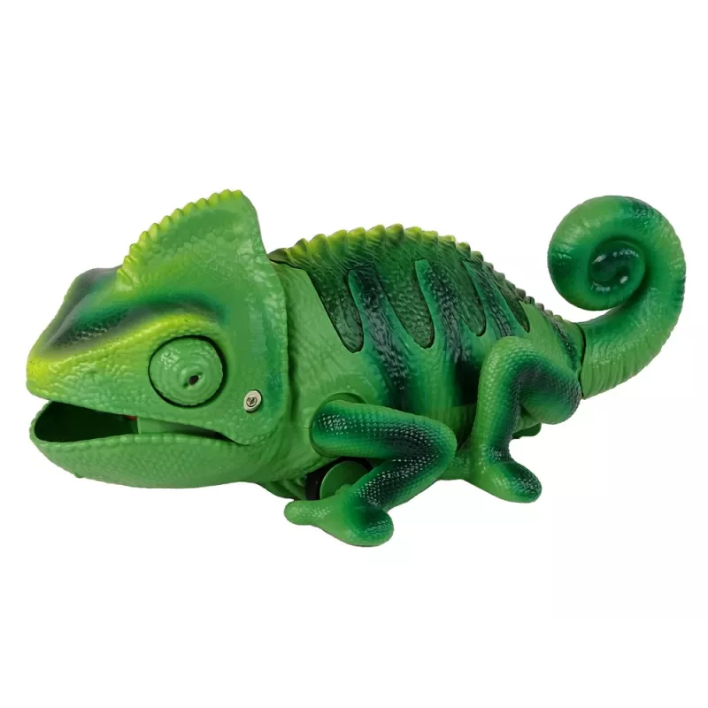 LEAN TOYS Camaleão Telecomandado Luz Verde 28 cm