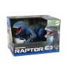 LEAN TOYS Dinossauro Velociraptor Controlado por Rádio com Som e Rugido, Azul