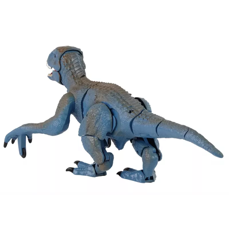 LEAN TOYS Dinossauro Velociraptor Controlado por Rádio com Som e Rugido, Azul