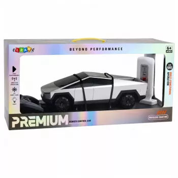 LEAN TOYS camião pickup elétrico telecomandado 1:12 com estação de carregamento