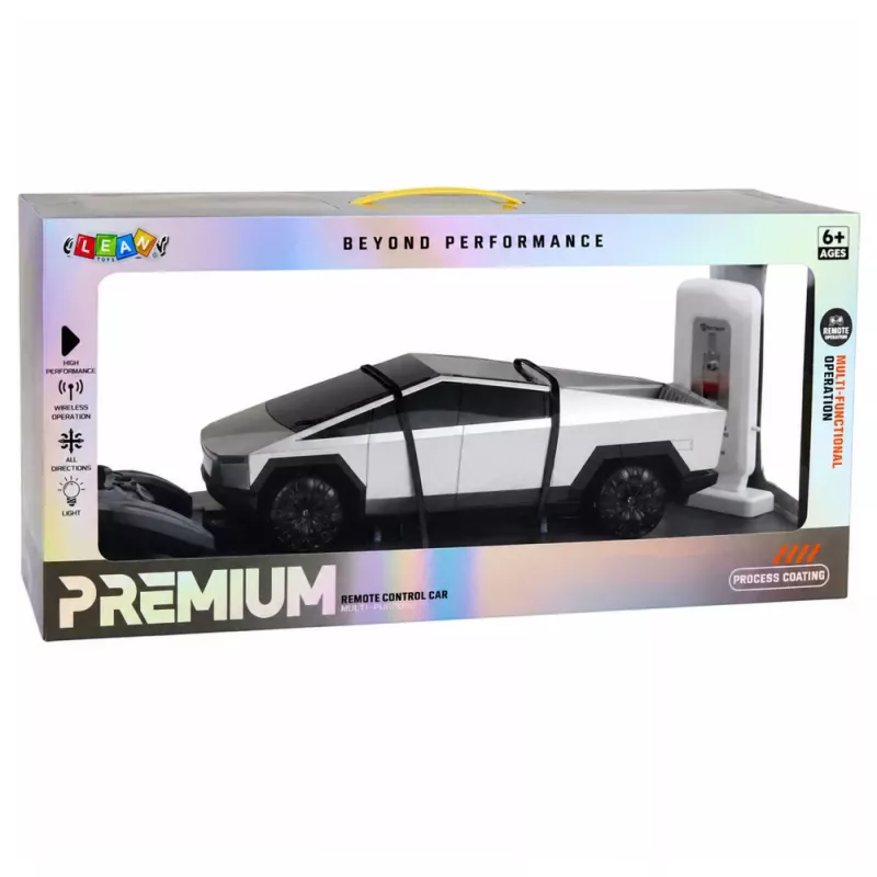 LEAN TOYS camião pickup elétrico telecomandado 1:12 com estação de carregamento