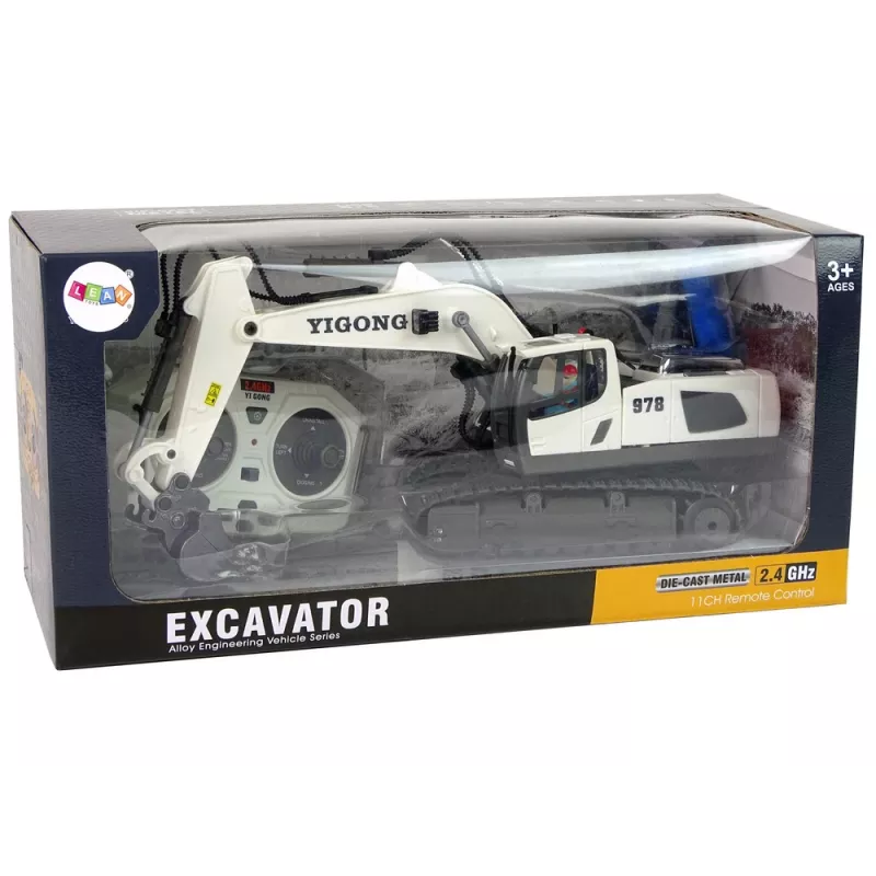LEAN TOYS Escavadora Telecomandada com Rastos 2,4 GHz Piloto