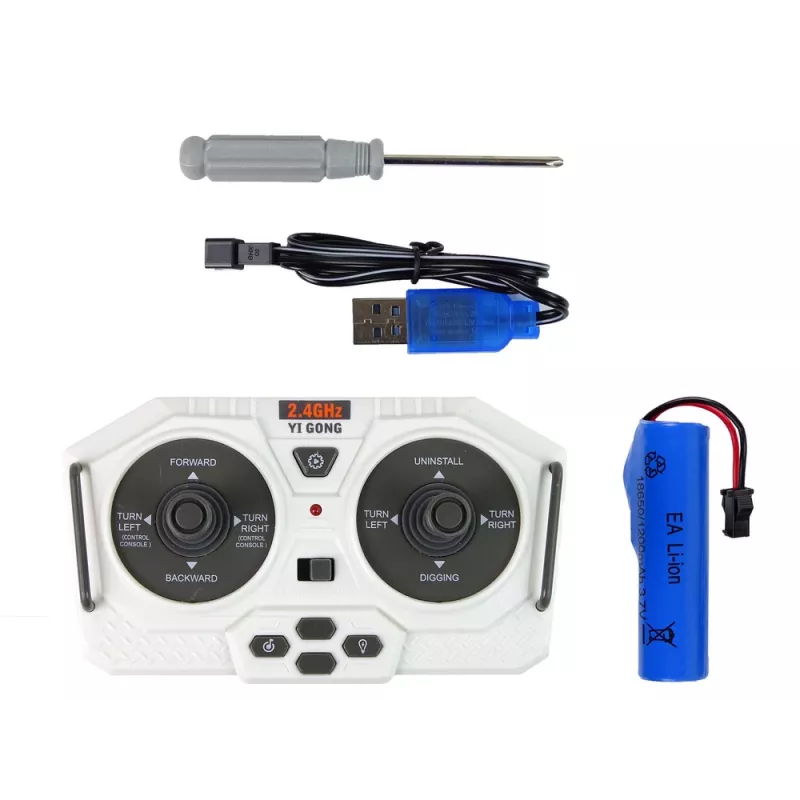 LEAN TOYS Escavadora Telecomandada com Rastos 2,4 GHz Piloto
