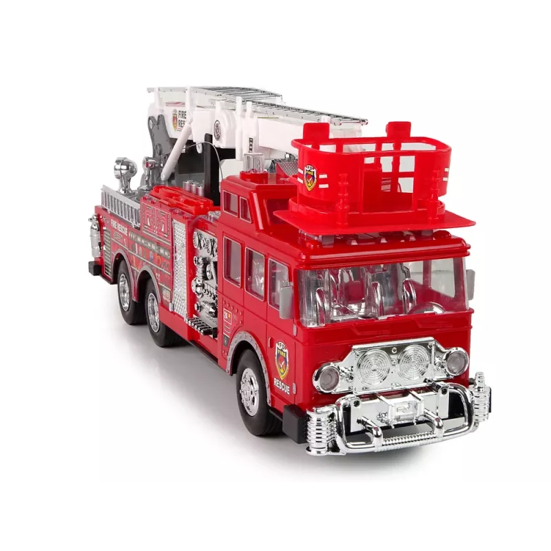 LEAN TOYS Quartel de Bombeiros Telecomandado com Acelerador e Travão, Telecomando, Som
