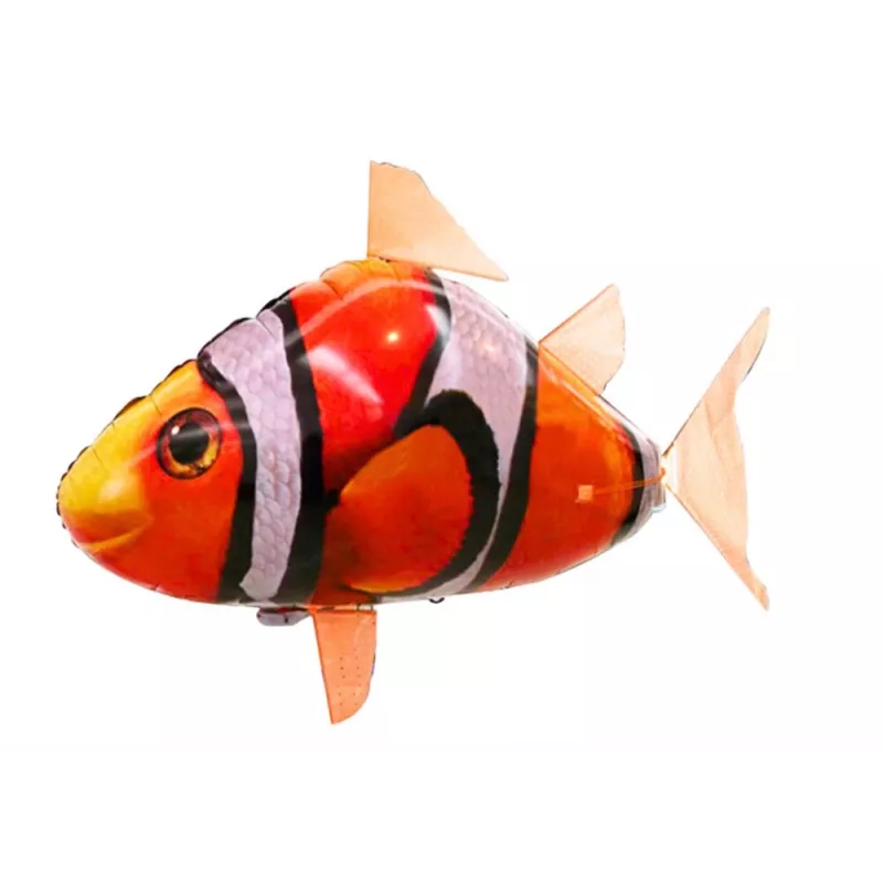 LEAN TOYS Peixe Telecomandado R/C Peixe Palhaço Balão Voador Laranja
