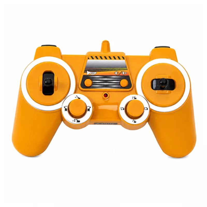 LEAN TOYS Escavadora RC crawler telecomandada com luz e som amarela 1:16