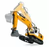 LEAN TOYS Escavadora RC crawler telecomandada com luz e som amarela 1:16