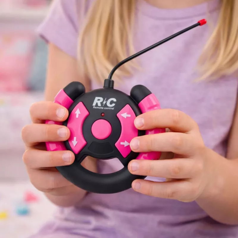 LEAN TOYS Carro todo-o-terreno telecomandado com bonecos rosa 1:16