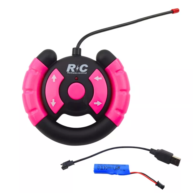 LEAN TOYS Carro todo-o-terreno telecomandado com bonecos rosa 1:16