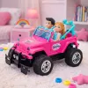 LEAN TOYS Carro todo-o-terreno telecomandado com bonecos rosa 1:16