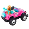 LEAN TOYS Carro todo-o-terreno telecomandado com bonecos rosa 1:16
