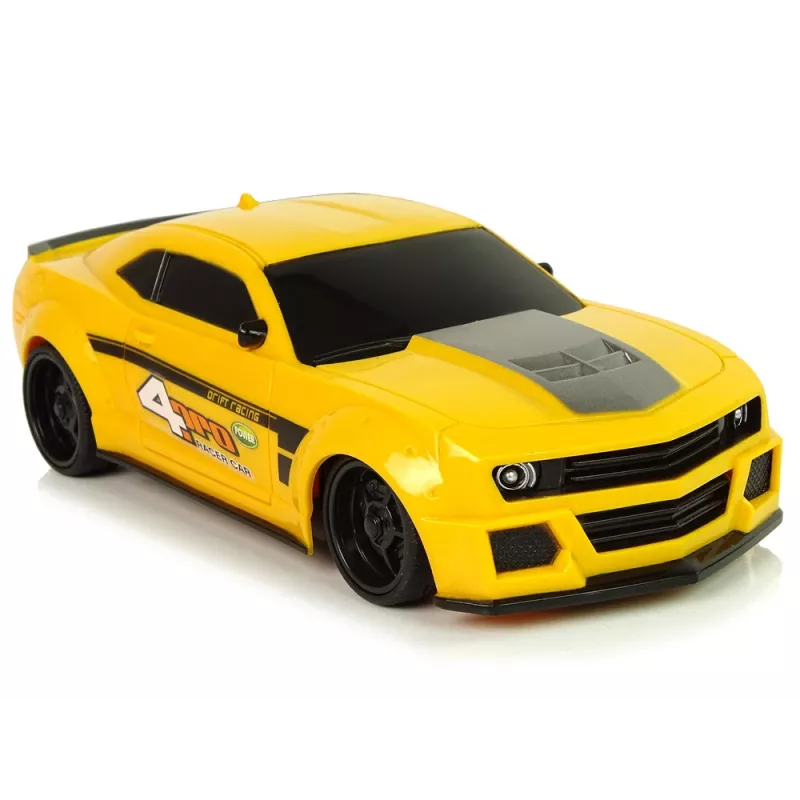LEAN TOYS Carro desportivo telecomandado 1:24 Racing amarelo vidros fumados