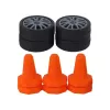 LEAN TOYS Carro desportivo telecomandado R/C 1:24 preto, rodas substituíveis