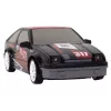 LEAN TOYS Carro desportivo telecomandado R/C 1:24 preto, rodas substituíveis