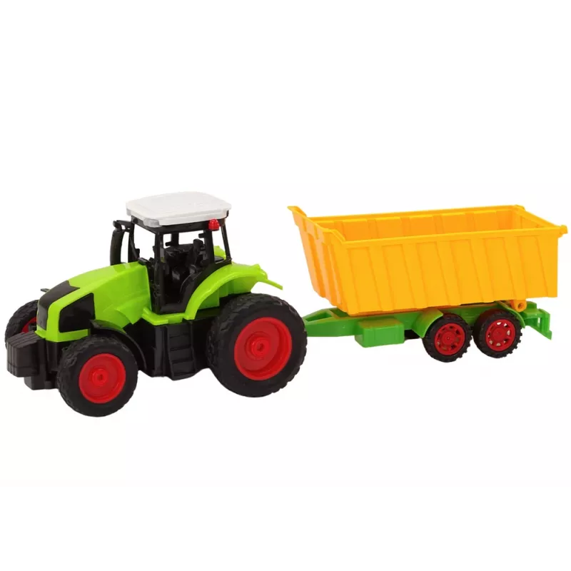 LEAN TOYS Trator telecomandado com atrelado RC 1:16 verde