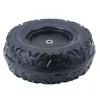 LEAN TOYS roda de substituição para veículo infantil a bateria DK-CA002 (230 mm, preto, plástico PP)