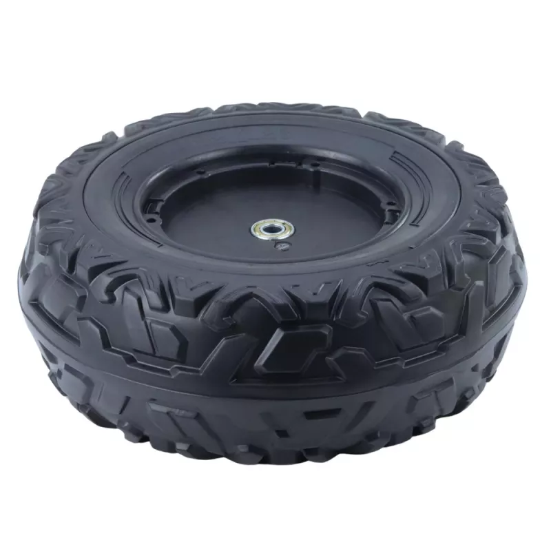 LEAN TOYS roda de substituição para veículo infantil a bateria DK-CA002 (230 mm, preto, plástico PP)