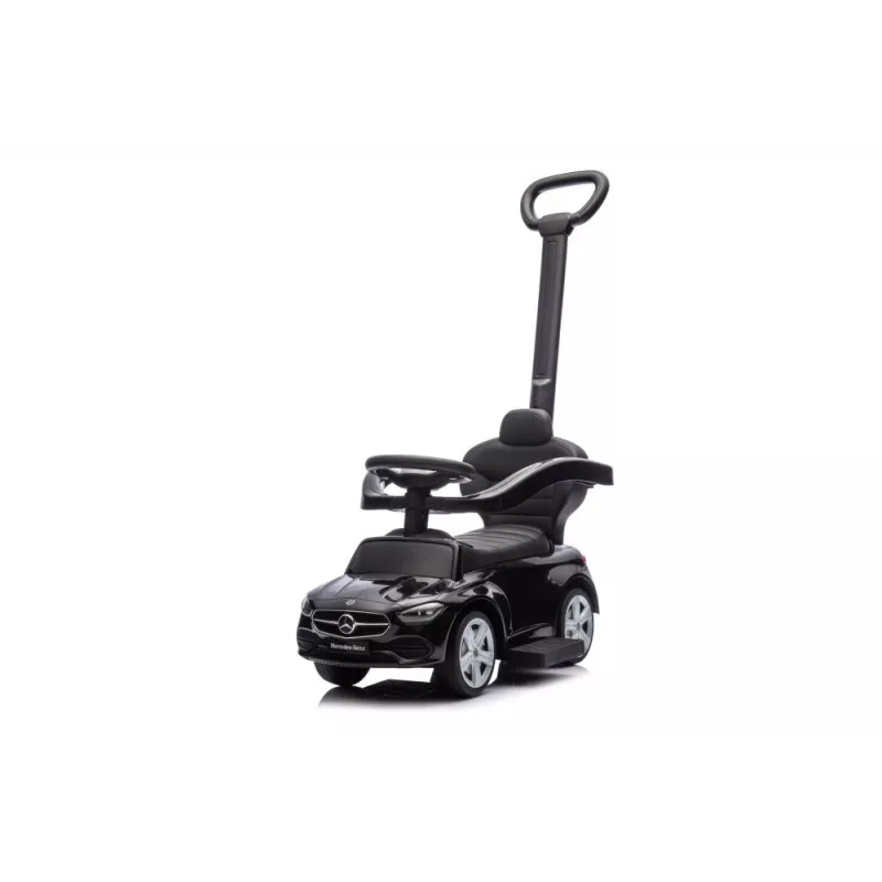 LEAN TOYS Andador com barra de empurrar Mercedes 3em1 preto