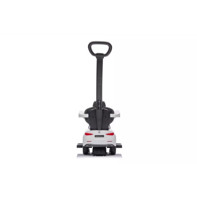 LEAN TOYS Carrinho de passeio com barra de empurrar Mercedes 3 em 1 branco