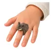 LEAN TOYS Anel de mão educativo animais elefante