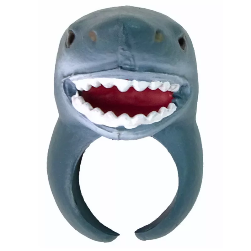 LEAN TOYS Anel de Mão Animais Educativos Tubarão