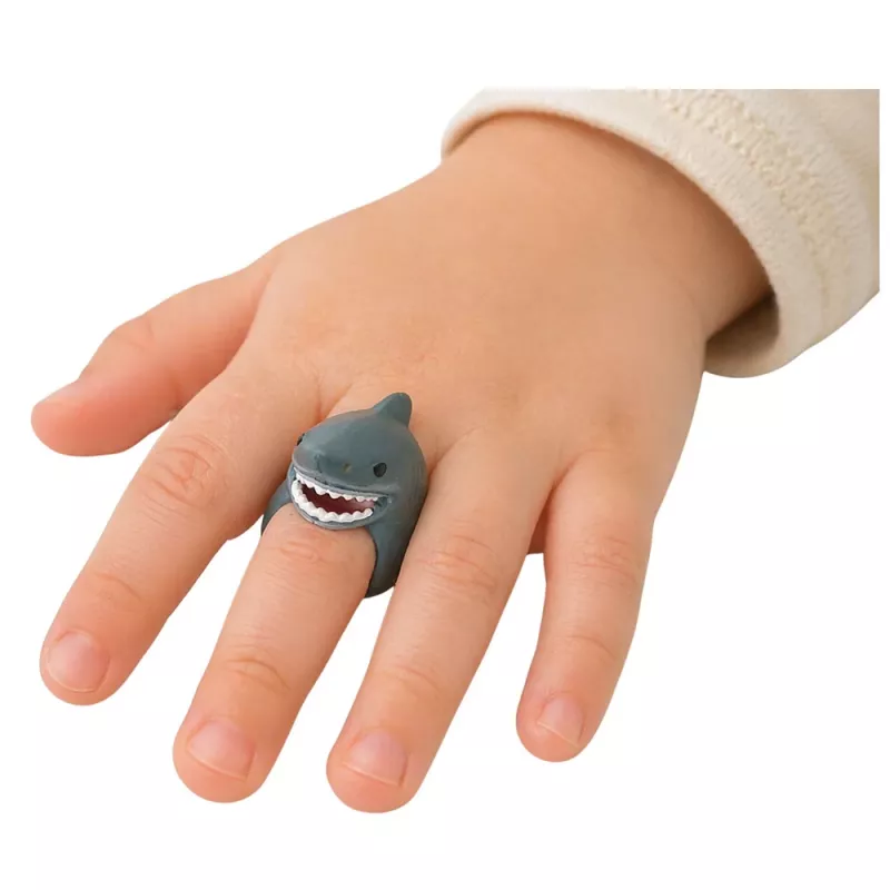LEAN TOYS Anel de Mão Animais Educativos Tubarão