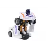 LEAN TOYS Carro robô polícia branco transformação 2em1