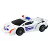 LEAN TOYS Carro robô polícia branco transformação 2em1