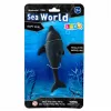 Figura de golfinho de borracha LEAN TOYS, macia e realista, TPR, cinzento-escuro, 17,5 cm