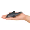 Figura de golfinho de borracha LEAN TOYS, macia e realista, TPR, cinzento-escuro, 17,5 cm