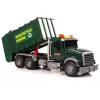 LEAN TOYS Camião do lixo com contentores verde-escuro com sons e luz