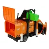 LEAN TOYS Camião do lixo com propulsão por fricção e efeitos sonoros laranja