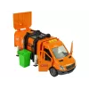 LEAN TOYS Camião do lixo com propulsão por fricção e efeitos sonoros laranja