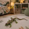 LEAN TOYS Sand Lizard Figura de borracha esticável realista 15 cm