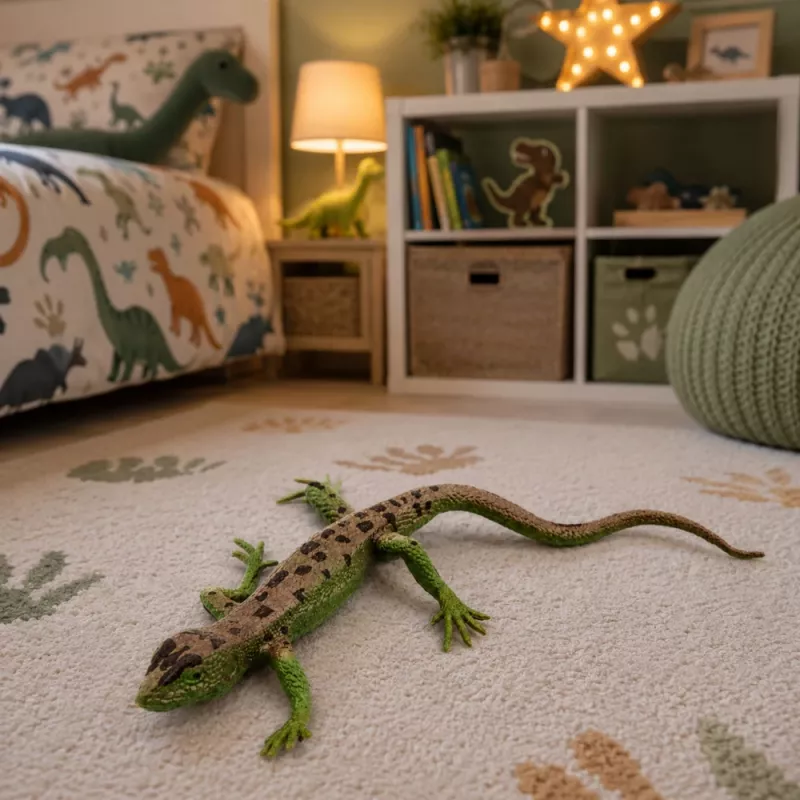 LEAN TOYS Sand Lizard Figura de borracha esticável realista 15 cm