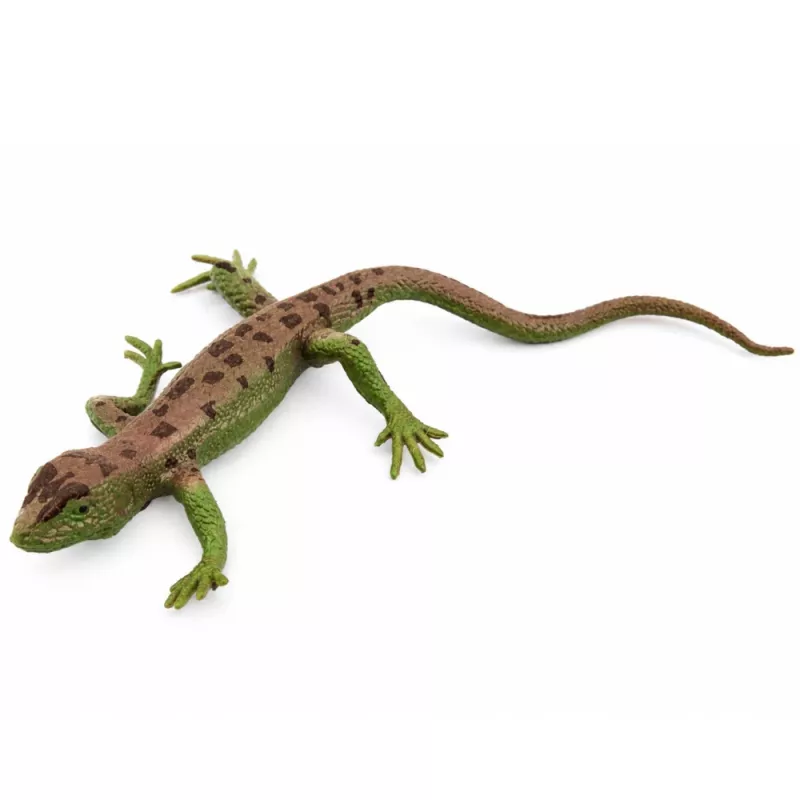 LEAN TOYS Sand Lizard Figura de borracha esticável realista 15 cm