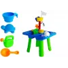 Mesa de areia LEAN TOYS com moldes, pá, ancinho e nuvem - multicolor