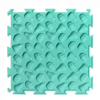 LEAN TOYS Tapete sensorial puzzle com várias estruturas e cores 24,5 cm 10 unid.