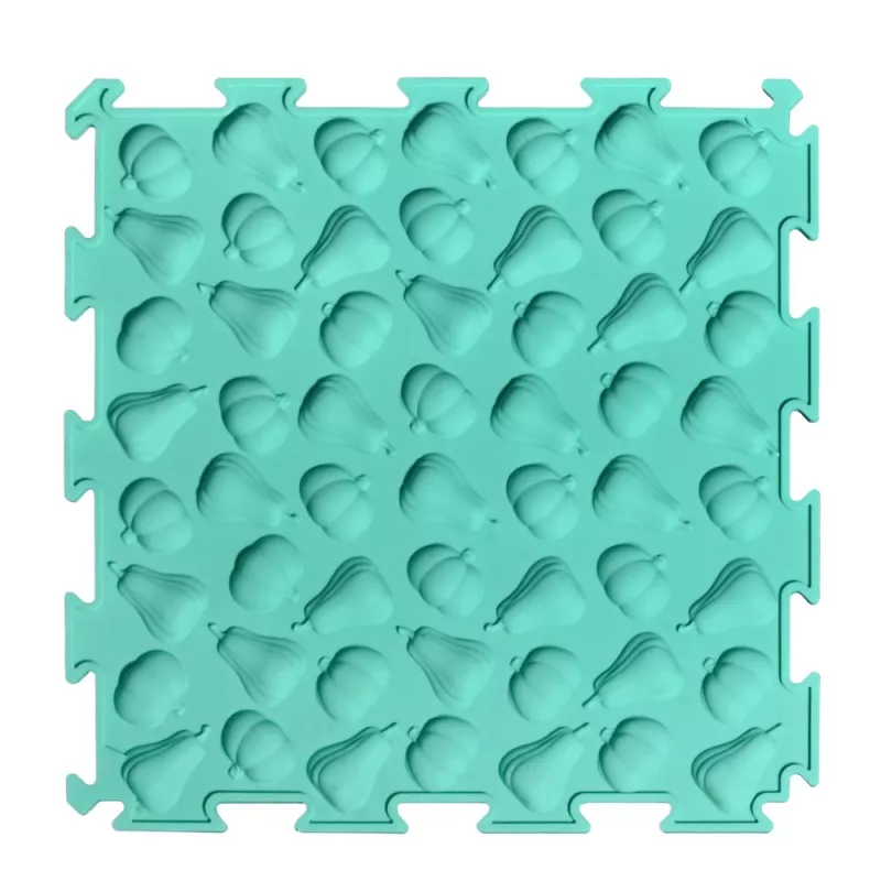LEAN TOYS Tapete sensorial puzzle com várias estruturas e cores 24,5 cm 10 unid.