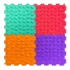 LEAN TOYS Tapete sensorial puzzle com várias estruturas e cores 24,5 cm 10 unid.