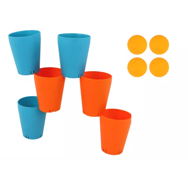 LEAN TOYS Fundo de copo sensorial especialmente concebido para copos de jogo puzzle criativo 3em1 de 16 peças