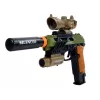 LEAN TOYS Conjunto Pistola Militar Espingarda Faca Medalha Mira